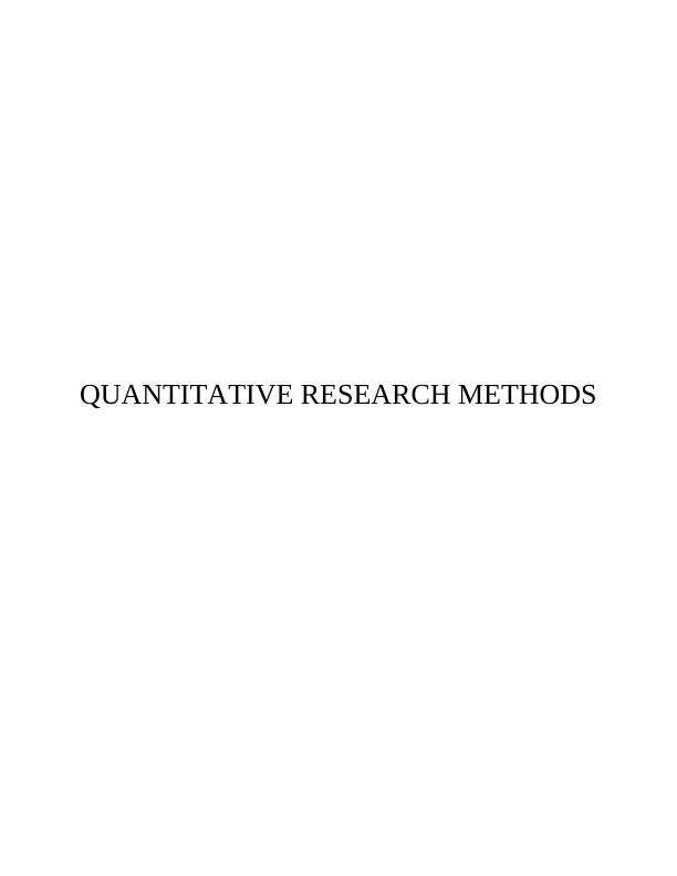 Quantitative Research Methods Table Reliability Statistics Table_1