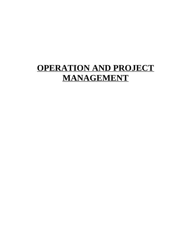 Review and Critique of Operation Management Principles_1