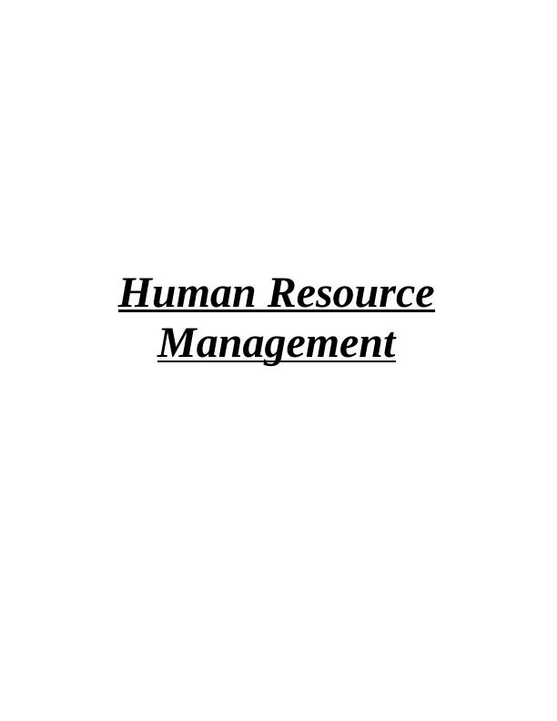 Human Resource Management | TESCO_1