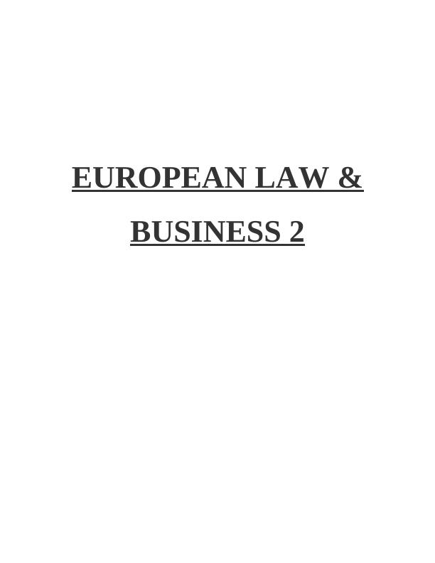 European Law And Business_1