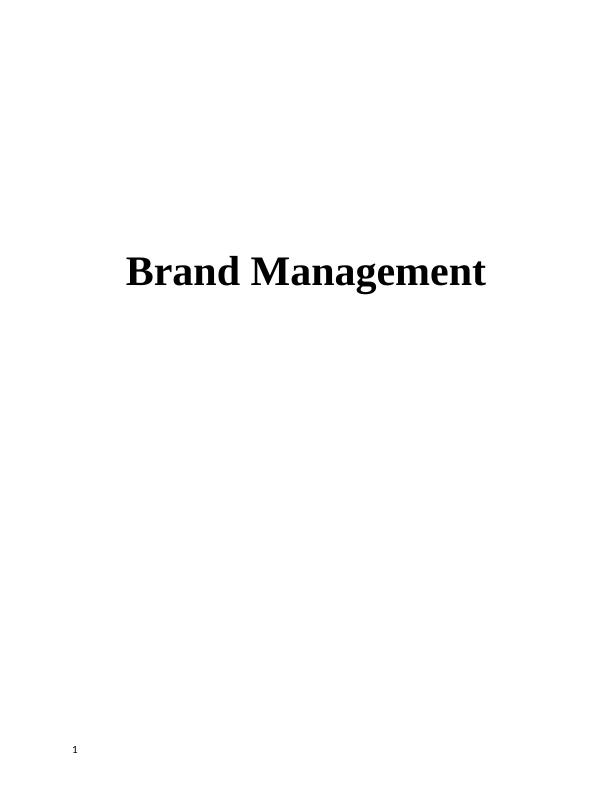 Building and Managing Brand_1