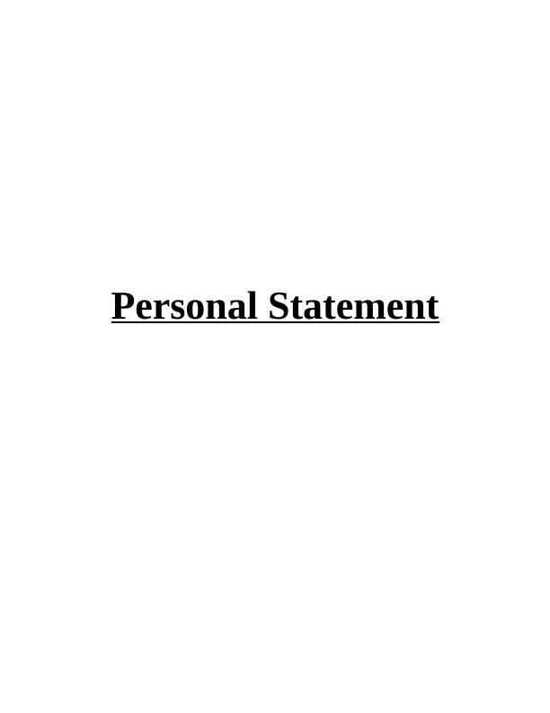 Personal Statement for Aviation Industry_1