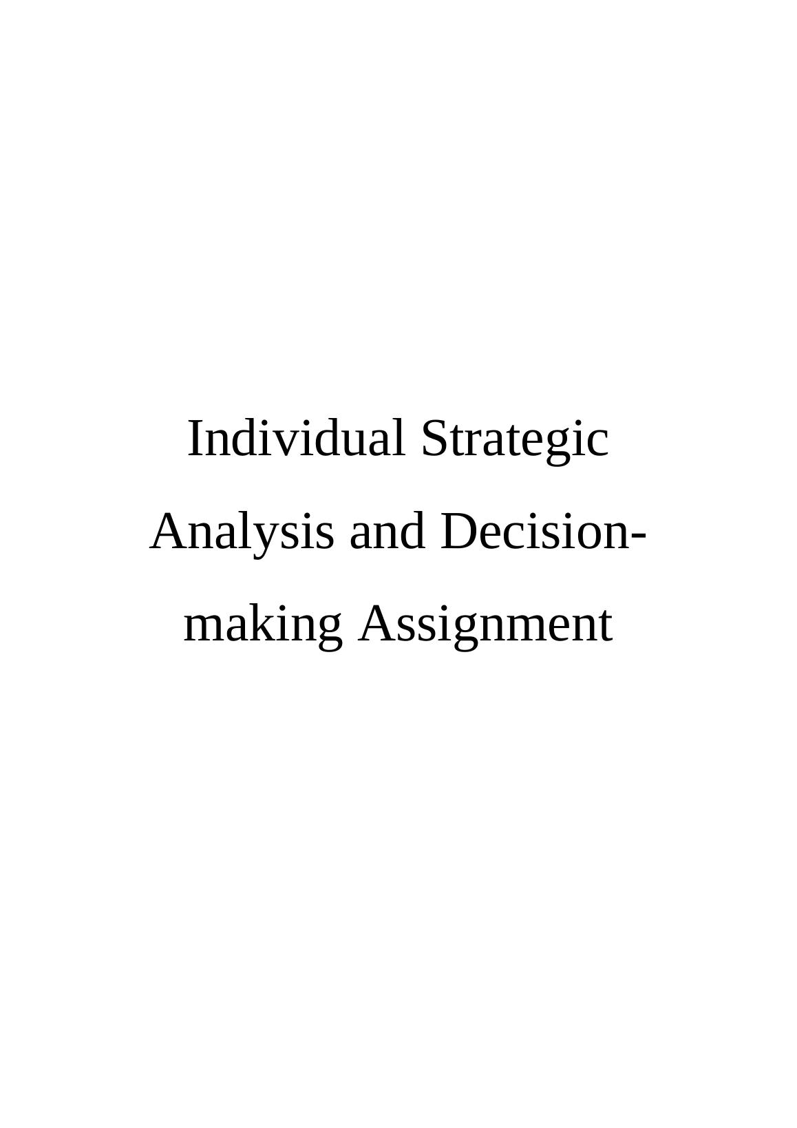 Strategic Analysis of CRH Plc_1