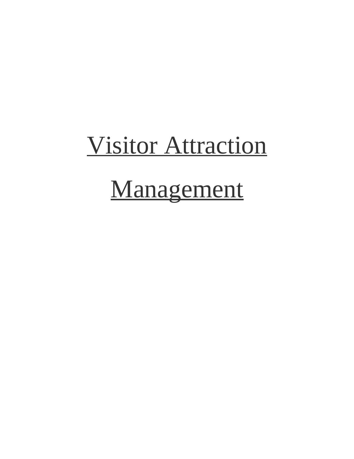 Visitor Attraction Management - doc_1