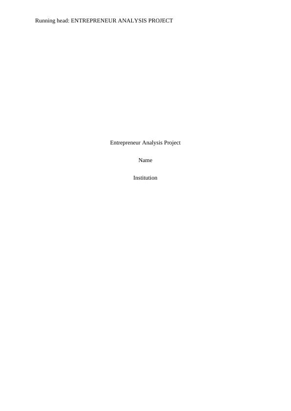 Entrepreneur Analysis Project PDF_1