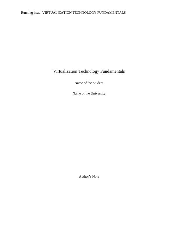 Virtualization Technology Fundamentals_1