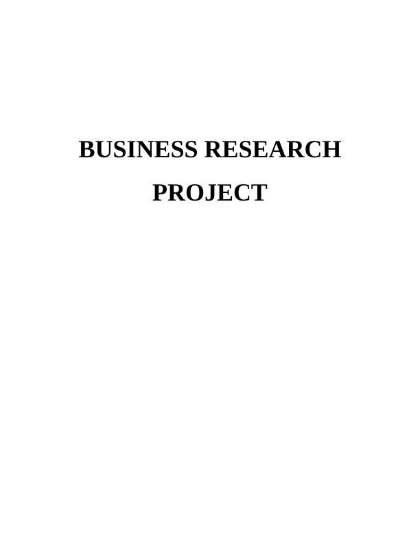 Business Research Assignment: Sainsbury_1