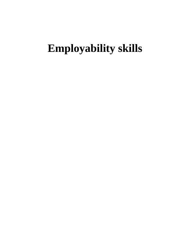 Employability Skills Assignment - (Solved)_1