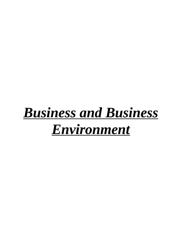 Business and Business Environment Morrisons - PDF_1