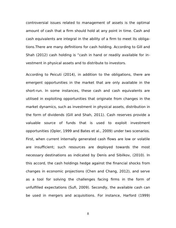Determinants of Cash Holding In the UK after Financial Crisis_8