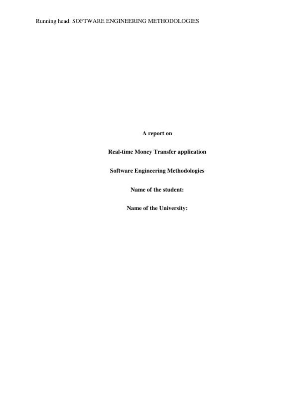 Software Engineering Methodologies Report 2022_1