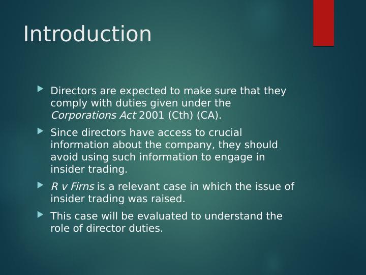 R v Firns: A Case Study on Director Duties and Insider Trading_2