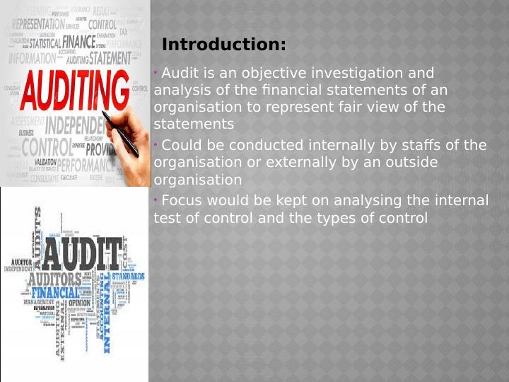 Auditing: Internal Controls and Test of Controls_2