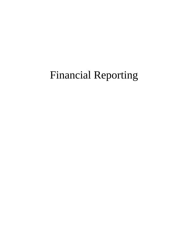 (PDF) International Financial Reporting Standards : Assignment_1