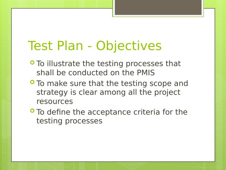 PMIS Testing Plan, BCP Phases, and Recommendations for Effective Use_2
