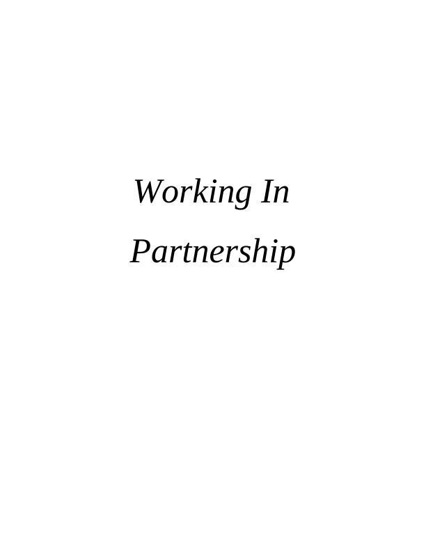 Report on Philosophies of Partnership Relationship_1