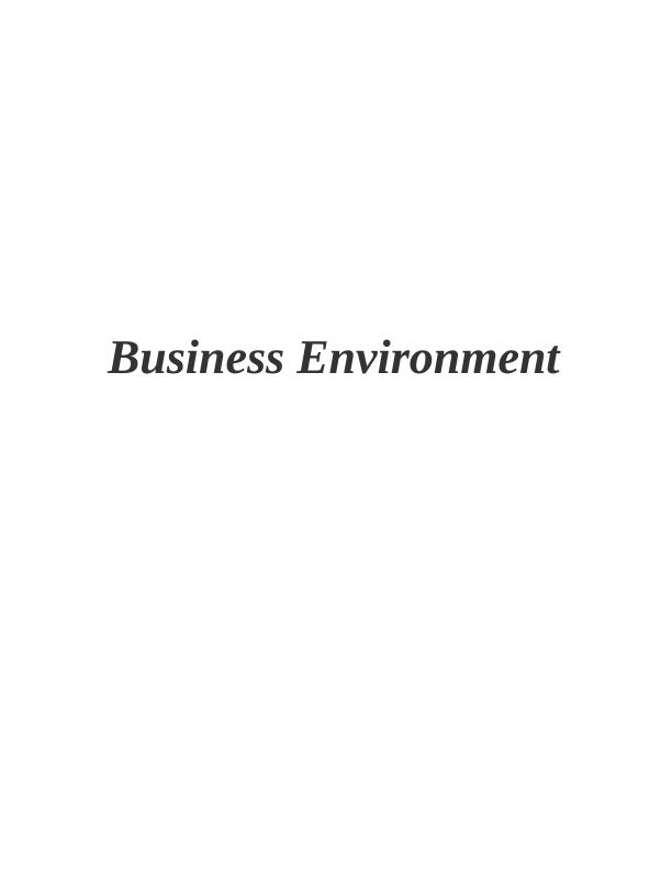 External Factor of Business Environment_1