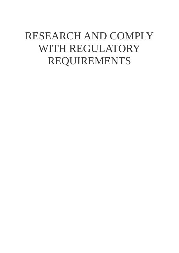 Research and Comply with Regulatory Requirements - Doc_1