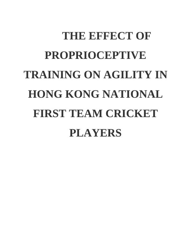 The Effect of Proprioceptor Training on the Activity of Cricket Grounds_1
