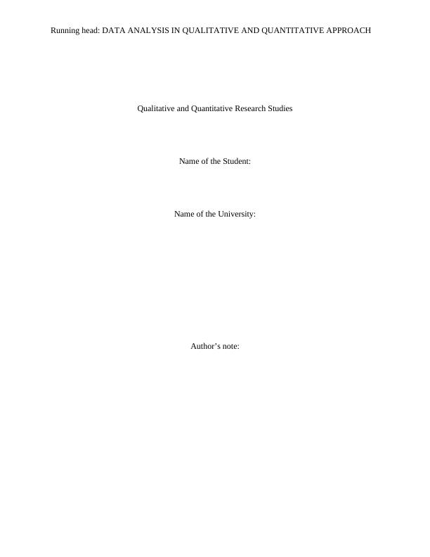Qualitative and Quantitative Research Assignment_1