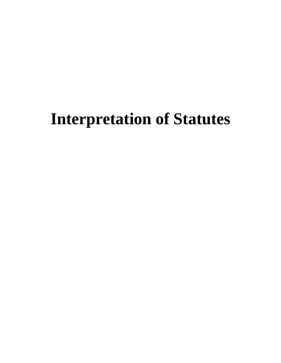Interpretation of Statutes - PDF_1