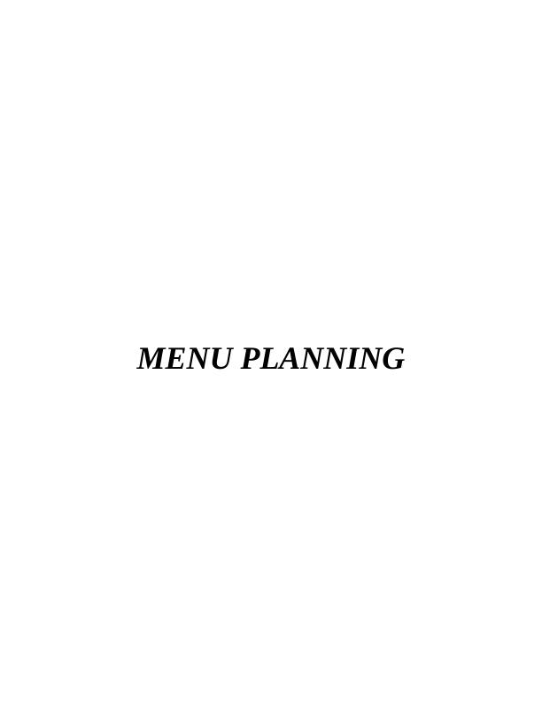 Menu Planning and Recipe Development_1
