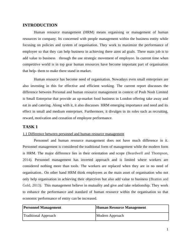 Human Resource Management Report - Posh Nosh Limited_4