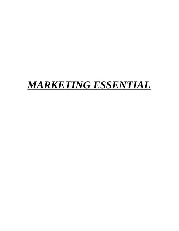 Marketing Essentials Assignment | Coca- cola_1