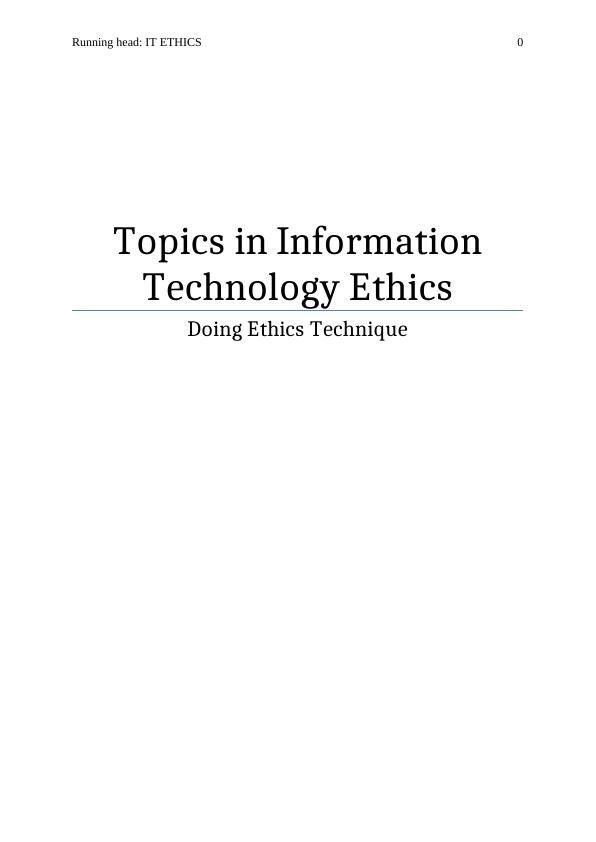 (PDF) Ethics and Information Technology_1