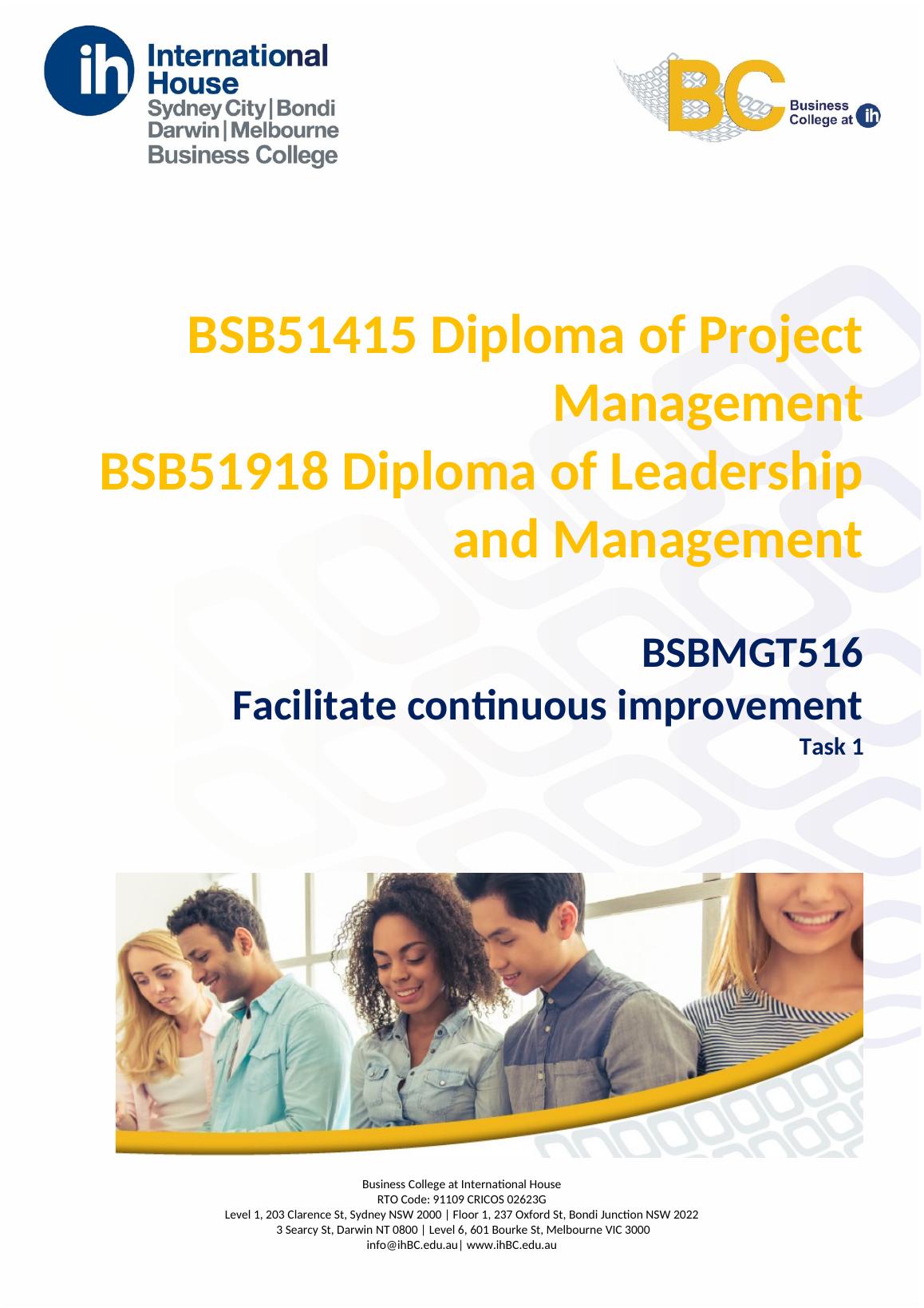 Diploma Of Project Management