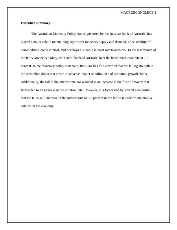 Study on Australian Monetary Policy_2