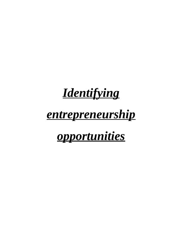Identifying entrepreneurship opportunities_1