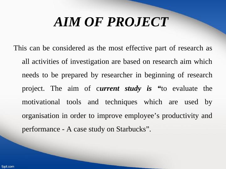 Research Project on Starbucks: Motivational Tools and Techniques_4