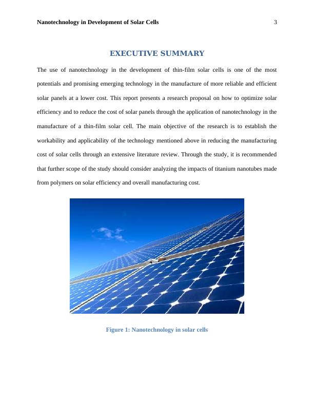 Research Proposal on Development of Solar Cells Using Nanotechnology_3