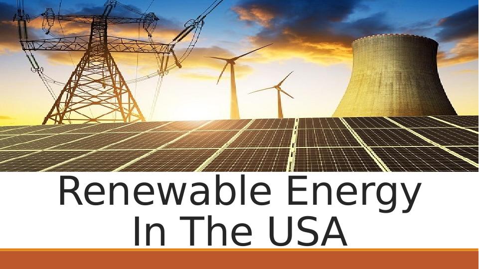 Assignment on Renewable Energy In The USA_1