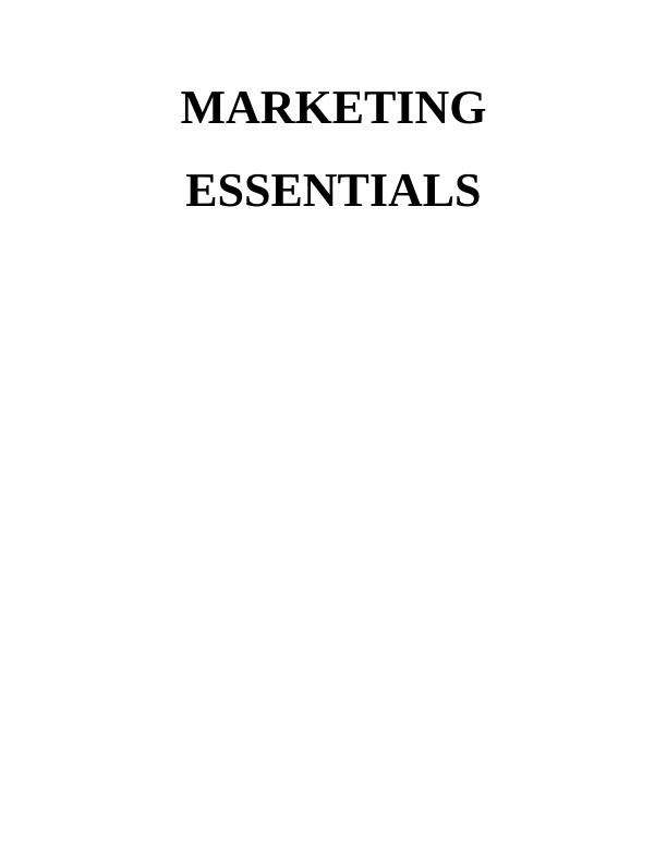 Roles and Responsibilities of Marketing related to H&M - Report_1