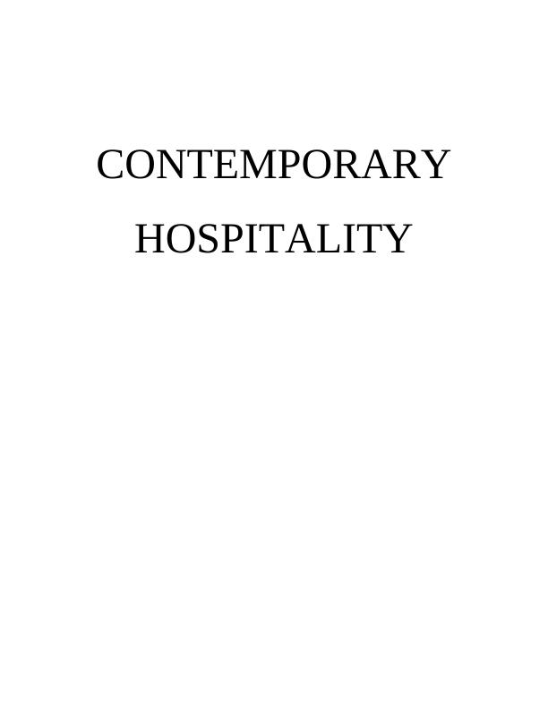 Contemporary Hospitality- Hilton Hotels and Resorts_1