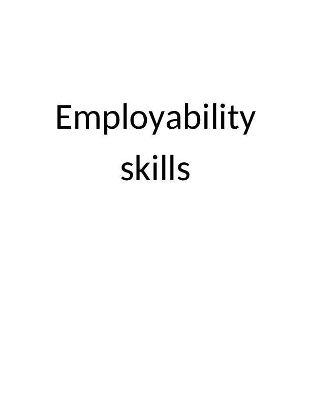 Employability skills of Tesco - 2_1