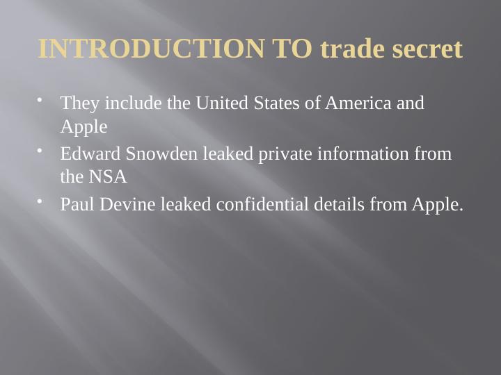 Whistleblowing And Trade Secrets: The Case Of Apple And Jin Li Mould