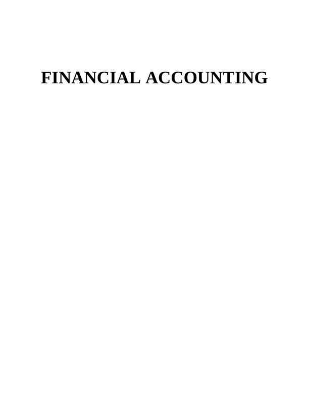 Financial Accounting Assignment - AASB_1