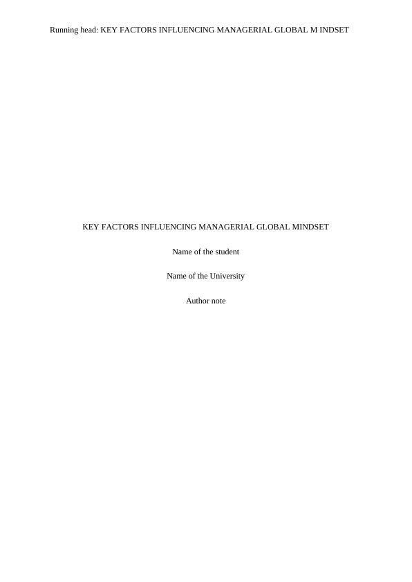 Key Factors Influencing Managerial Global Mindset_1