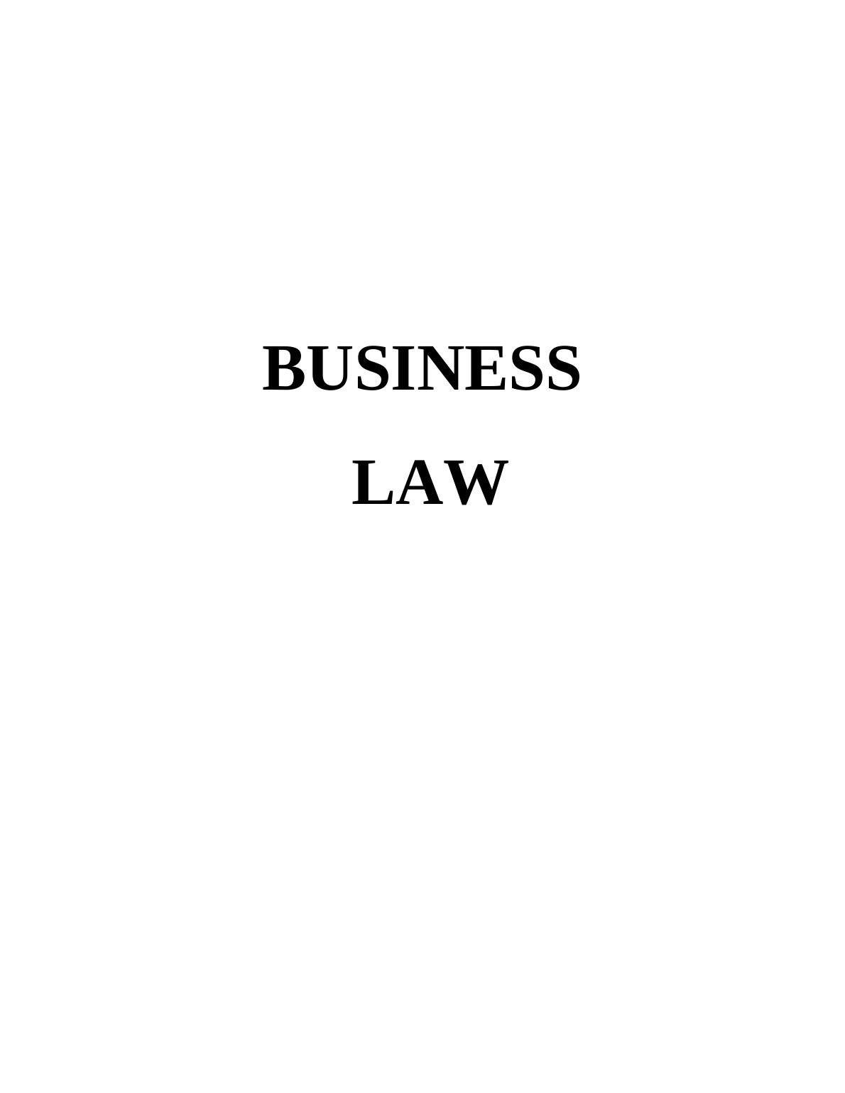 Business Law Assignment Sample_1