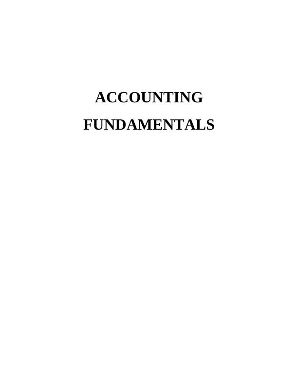 Accounting Fundamentals: Income Statement, Financial Position, Ratios, and Analysis_1