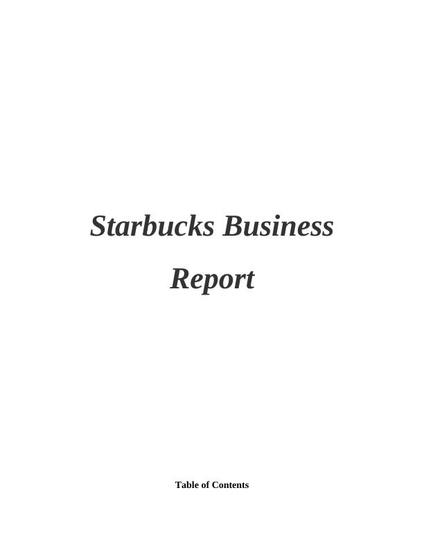 Starbucks Business Report_1