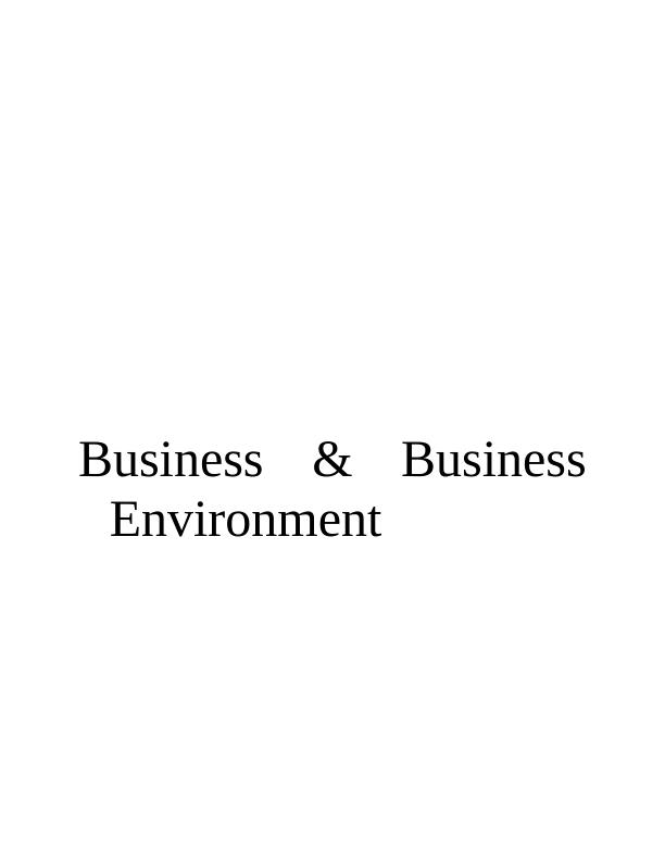 Business Environment Marks & Spencer_1