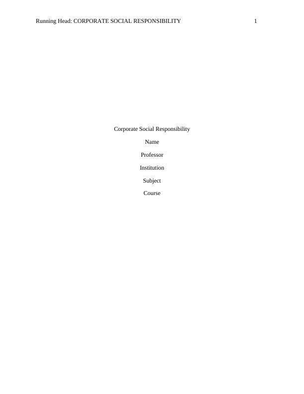 Corporate Social Responsibility (CSR) Report Assignment_1