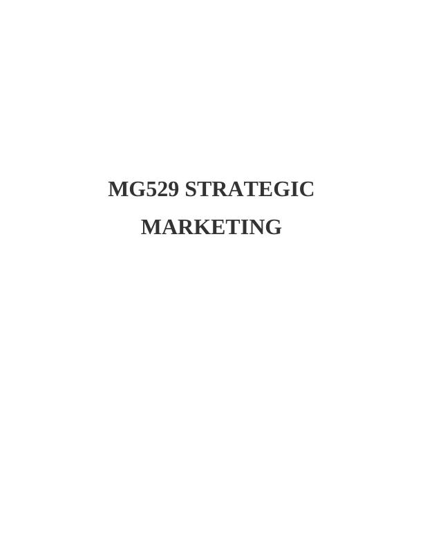 Strategic Marketing Analysis of McDonald's_1