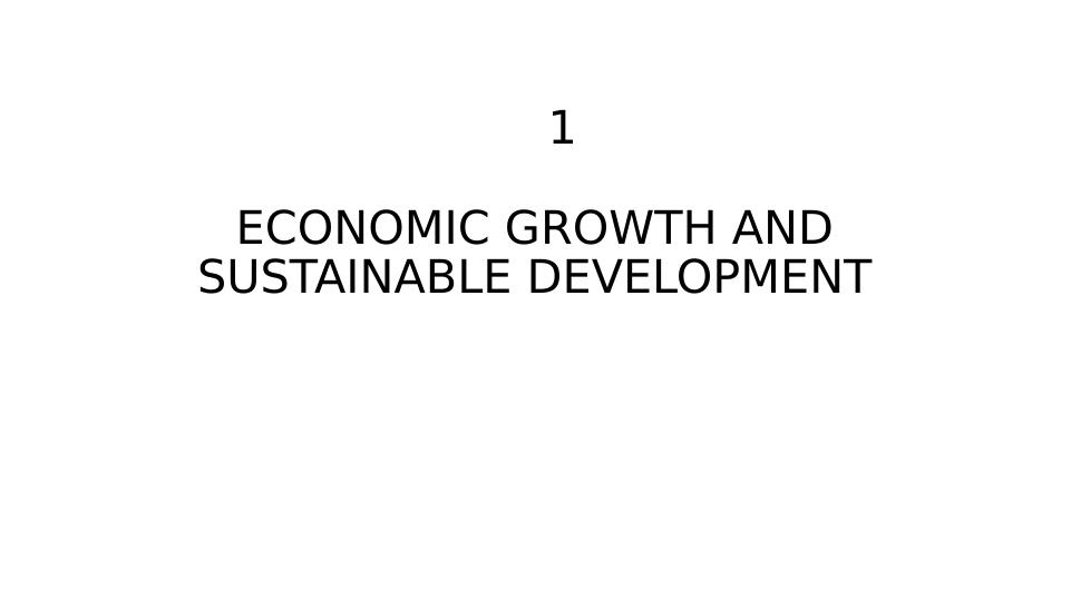 Economic Growth and Sustainable Development_1