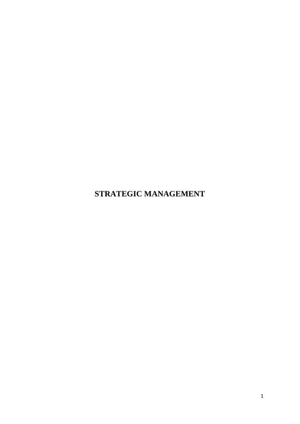 Strategic Management of Patagonia : Report_1