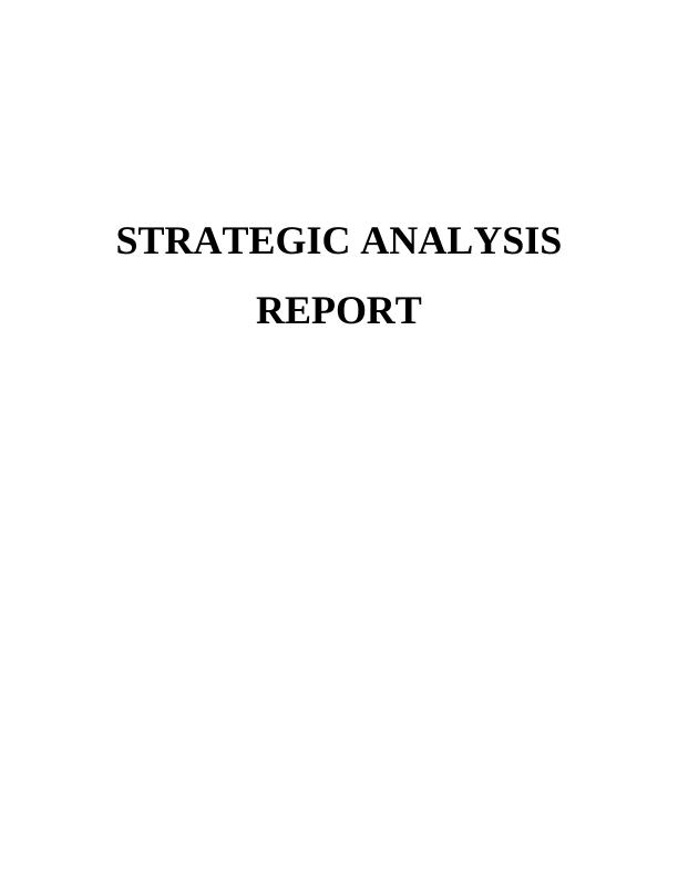 (solved) Strategic Analysis Report_1